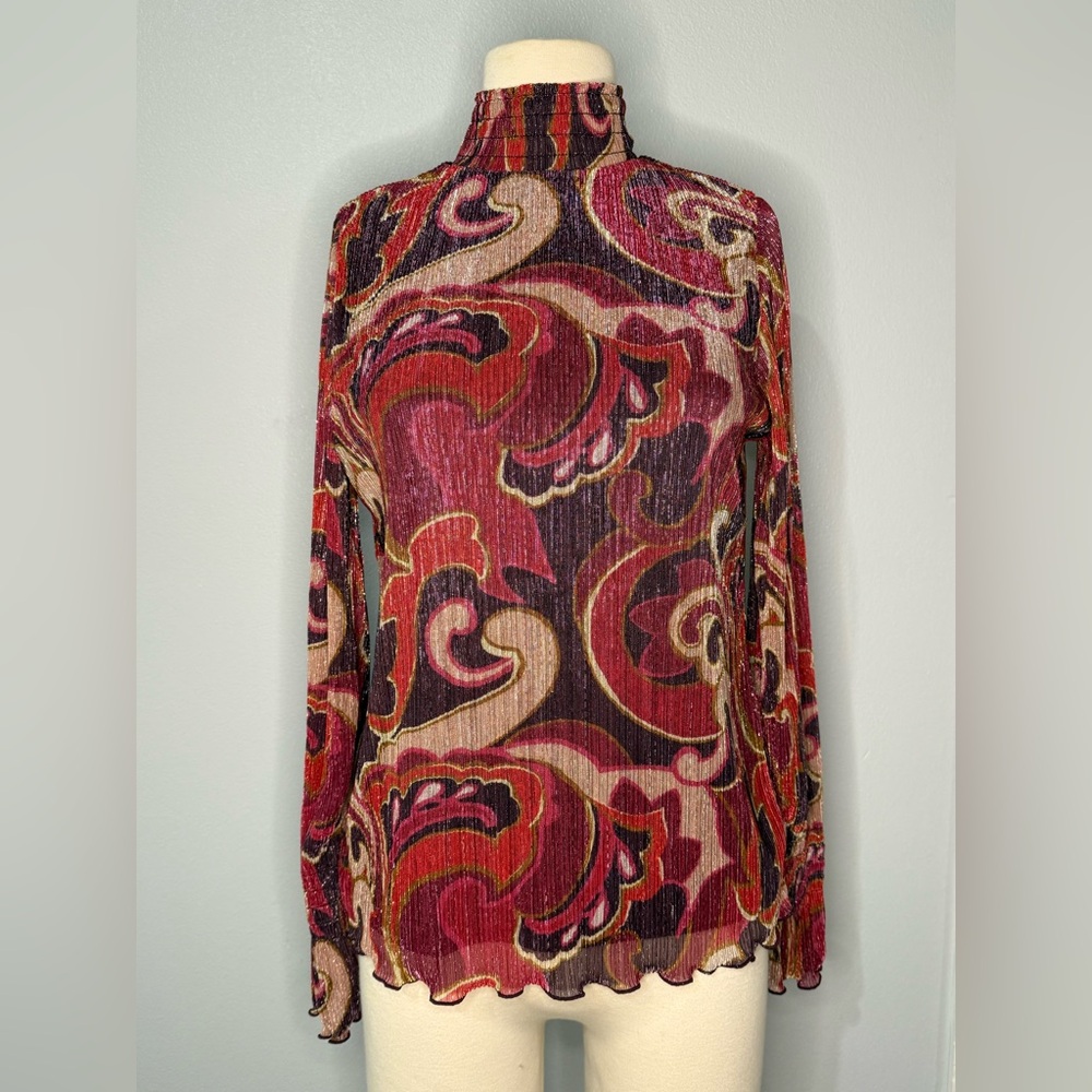 Chico’s Paisley Long Sleeve Top